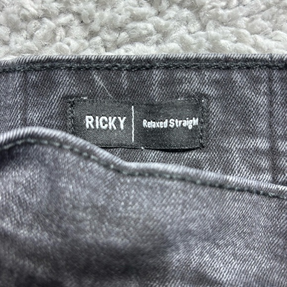 True Religion Jeans Mens 38 Ricky Relaxed Straight Flap Pockets Denim Streetwear - Picture 3 of 5